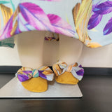 Baby Girls Mustard Bow Soft Shoes